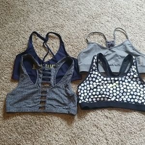 Lot of 4 Large Sports Bras